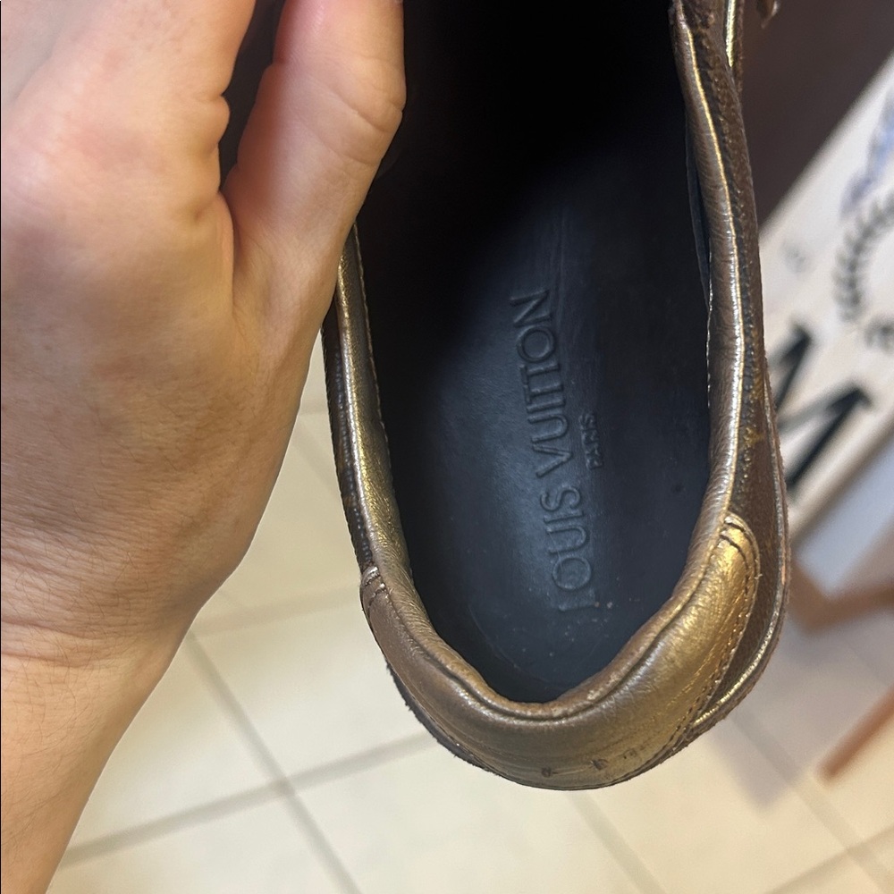 Louis Vuitton Brown Leather Sneakers - Picture 10 of 12